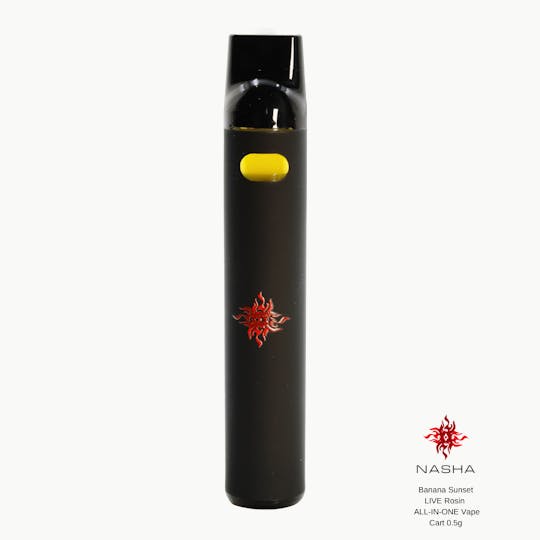NASHA - Banana Sunset Live Rosin All-In-One Vape 0.5 gram - 1