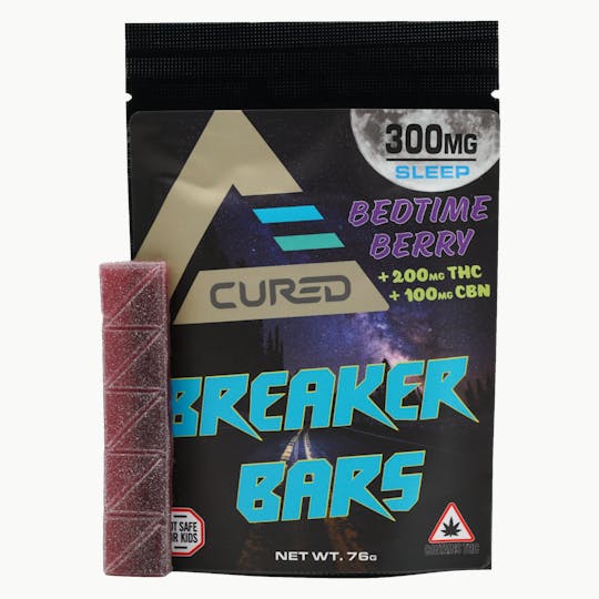 Cured - Sleep - 2:1 CBN Bedtime Berry Breaker Bars - 1