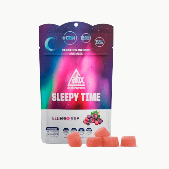 ABX / absoluteXtracts - ABX - Elderberry Sleepy Time Hash Rosin + CBN Gummies - 100mg - 1