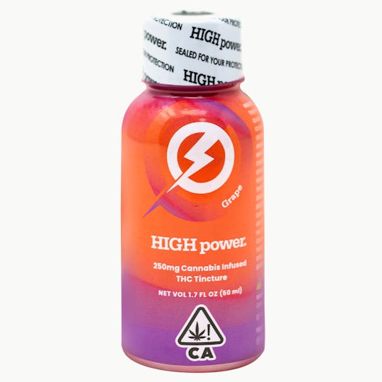 HIGH power syrup - HIGH power syrup - Grape 250mg THC Single - 1