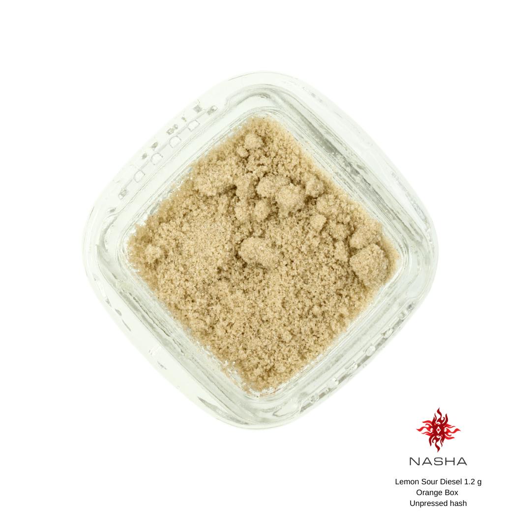 NASHA - Lemon Sour Diesel 1.2 g Orange Unpressed Hash - 1