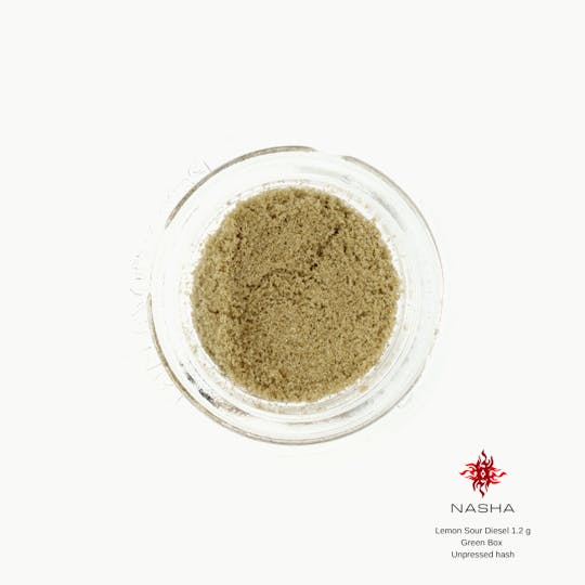 NASHA - Lemon Sour Diesel 1.2 g Green Unpressed Hash - 1
