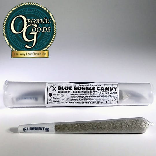 Organic Goods - Organic Goods Pre-Roll Blue Bubble Candy 1 G - 1