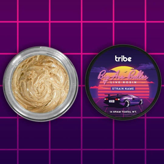 Tribe - Collie Man Kush - Live Hash Rosin - Big Ass Baller - 14g - 1