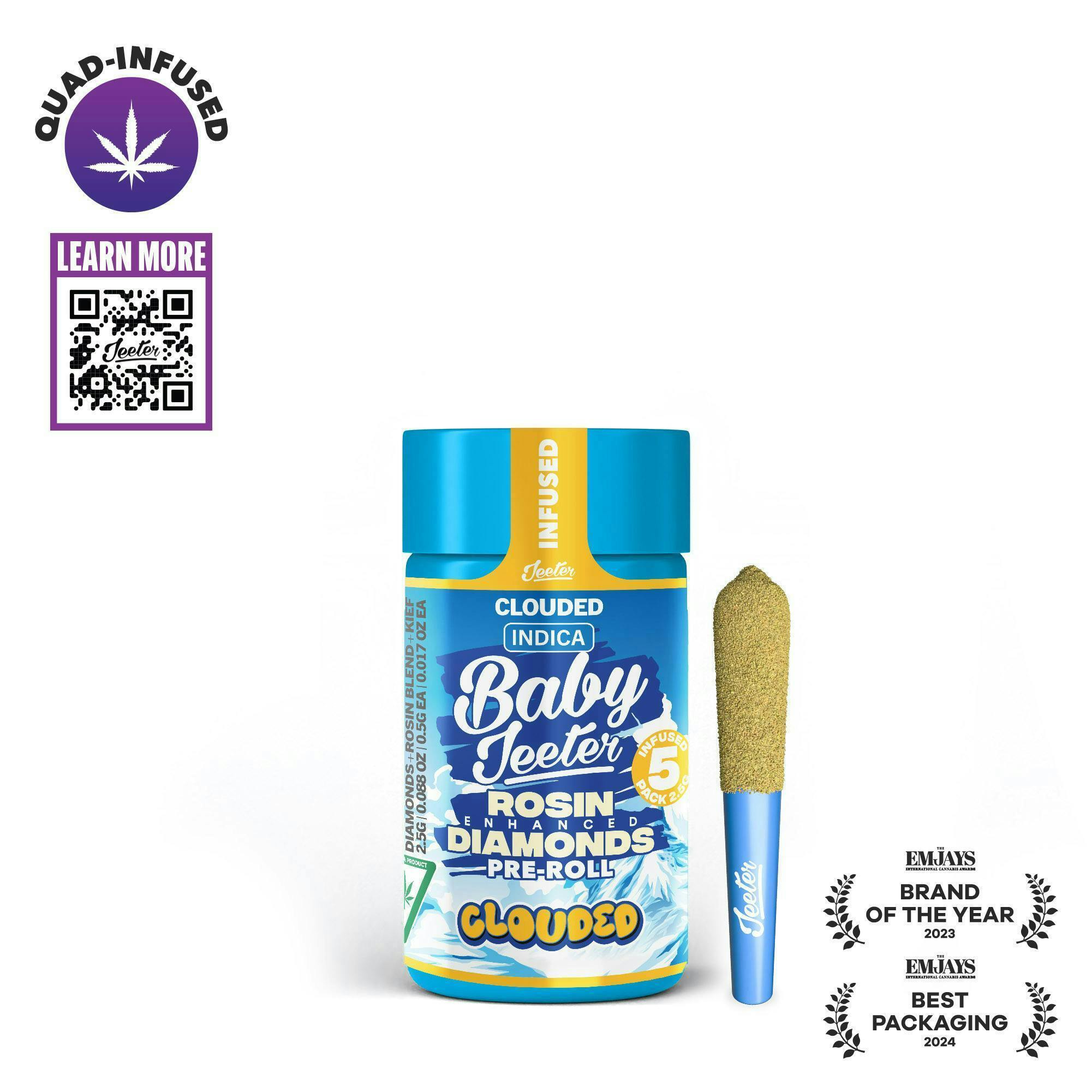 Jeeter - Jeeter | Clouded | Baby Infused Minis | 0.5g each | 5pk - 1