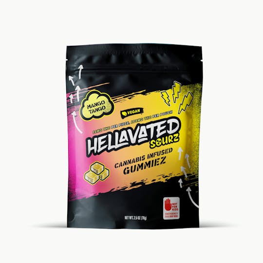 Hellavated - Mango Tango Sour Gummiez 100mg 10-pack - 1