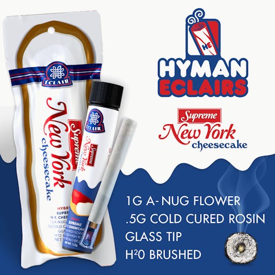 HYMAN - New York Supreme Cheesecake | 1.5G Eclair Handcraft | HYMAN | MED - 1