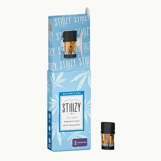 STIIIZY - Vape Cartridge - BANANA MAC .5G Solventless Live Rosin Pod - STIIIZY - 1