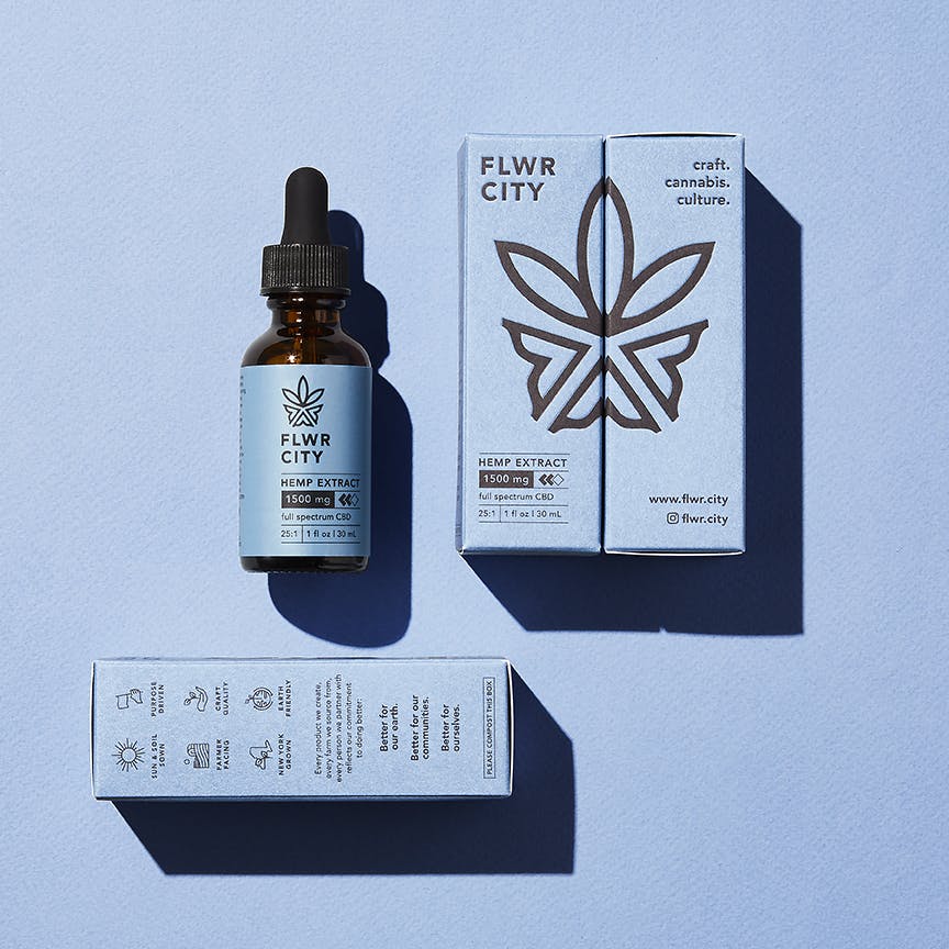 FLWR CITY COLLECTIVE - 1,500mg Full-Spectrum Tincture (CBD) - 1