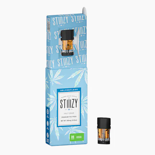 STIIIZY - Vape Cartridge - BANANA PUDDING .5G Solventless Live Rosin Pod - STIIIZY - 1