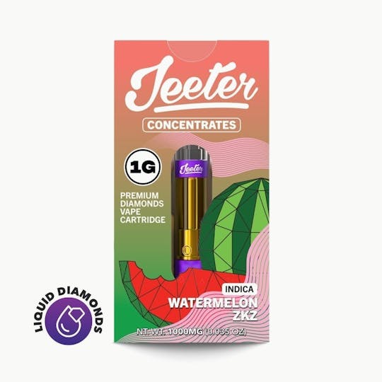 Jeeter - Jeeter Juice Liquid Diamonds Vape Cartridge - Watermelon ZKZ - 1