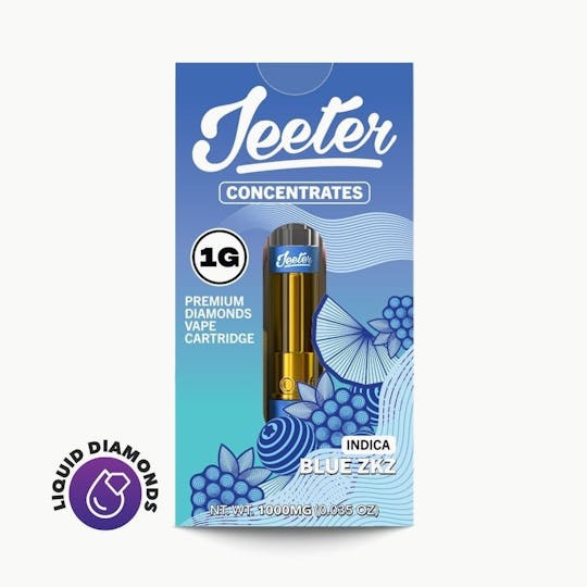 Jeeter - Jeeter Concentrates Diamonds Vape Cartridge - - Blue ZKZ - 1