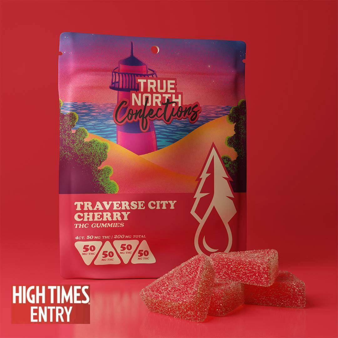 True North Collective MI - True North | Traverse City Cherry Gummies | 200mg | 4ct | 50mg/ea - 1