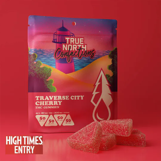 True North Collective MI - True North | Traverse City Cherry Gummies | 200mg | 4ct | 50mg/ea - 1