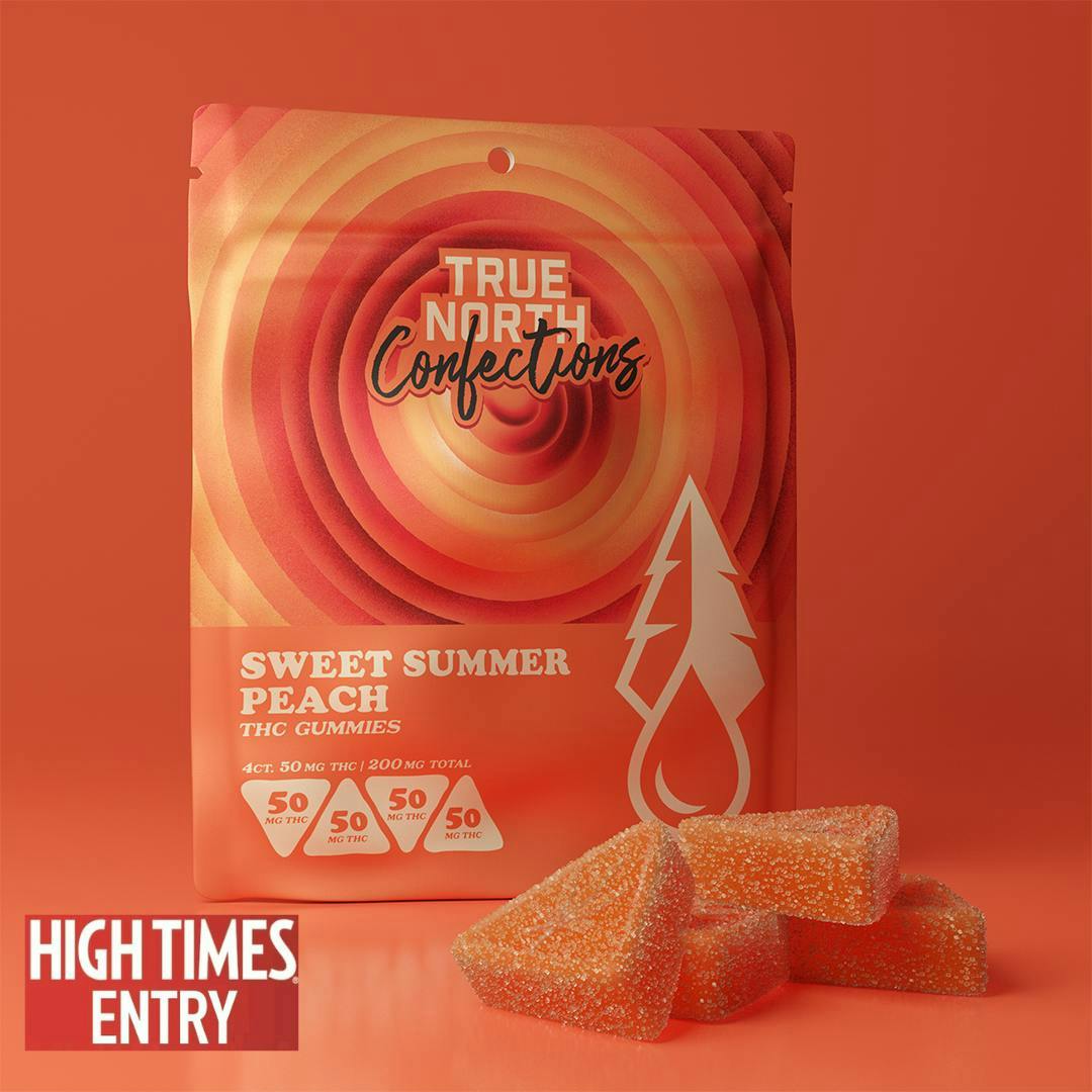 True North Collective MI - True North Collective | Sweet Summer Peach Gummies | 200mg | 4ct | 50mg/ea - 1