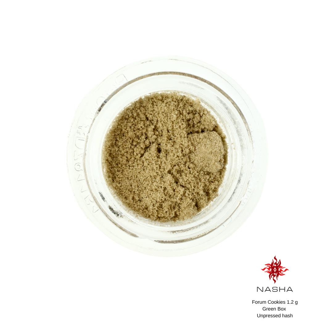 NASHA - Forum Cookies 1.2 g Green Unpressed Hash (Mattole Valley Sungrown) - 1
