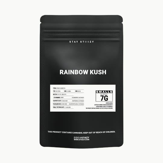 STIIIZY - - RAINBOW KUSH - 7G Black Label Mylar - 1
