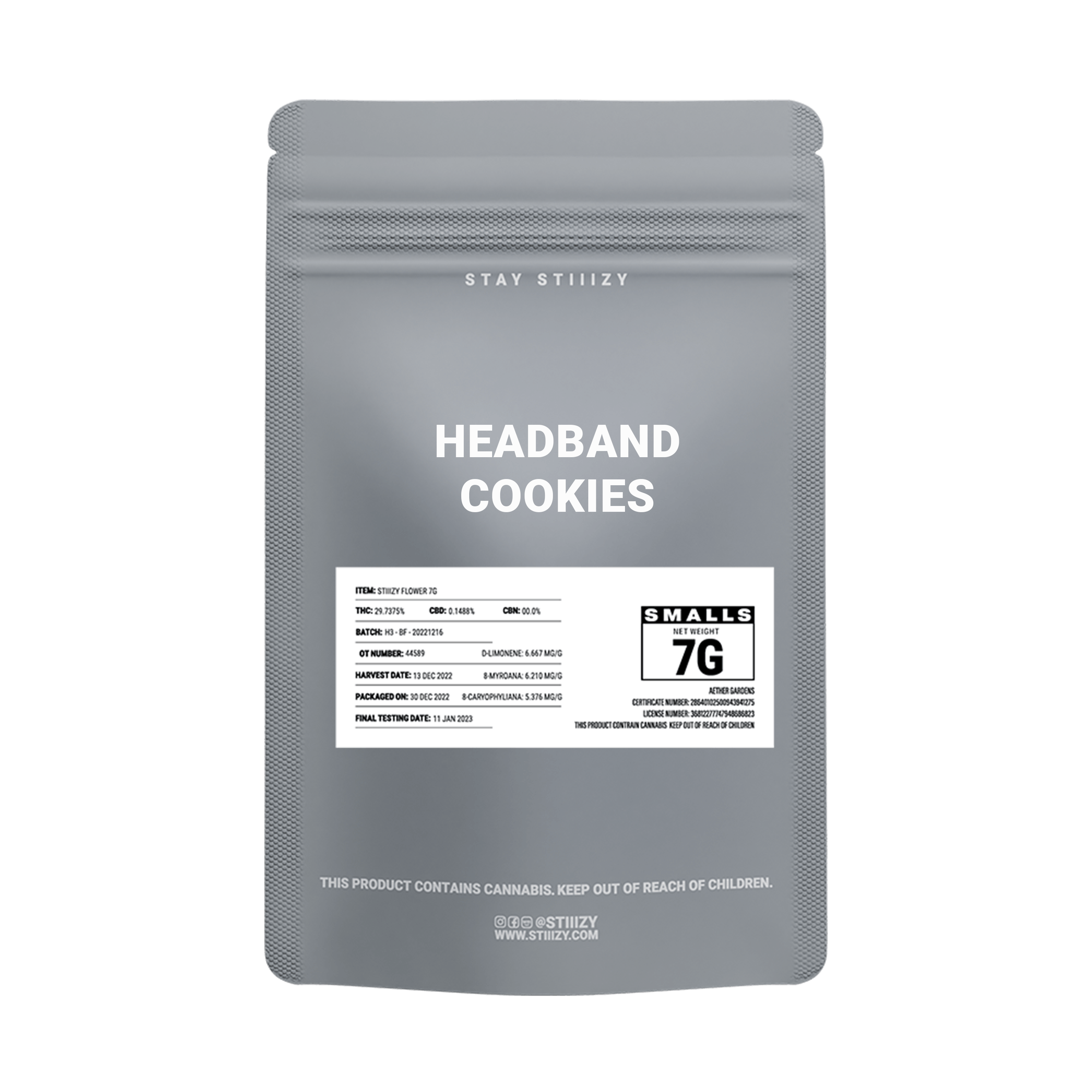 STIIIZY - HEADBAND COOKIES - 7G - 1