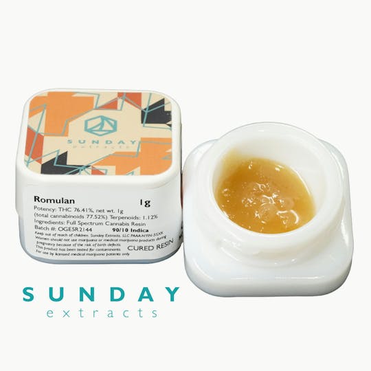 Sunday Extracts - 1g Concentrate Romulan - 1