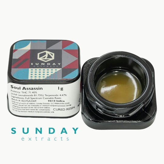 Sunday Extracts - 1g Concentrate Soul Assassin - 1