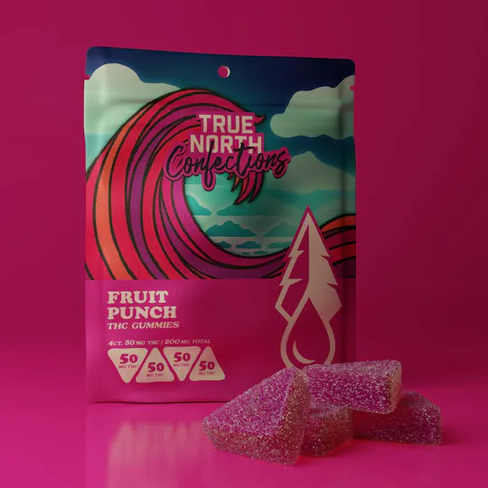 True North Collective MI - True North Collective | Fruit Punch Gummies | 200mg | 4ct | 50mg/ea - 1