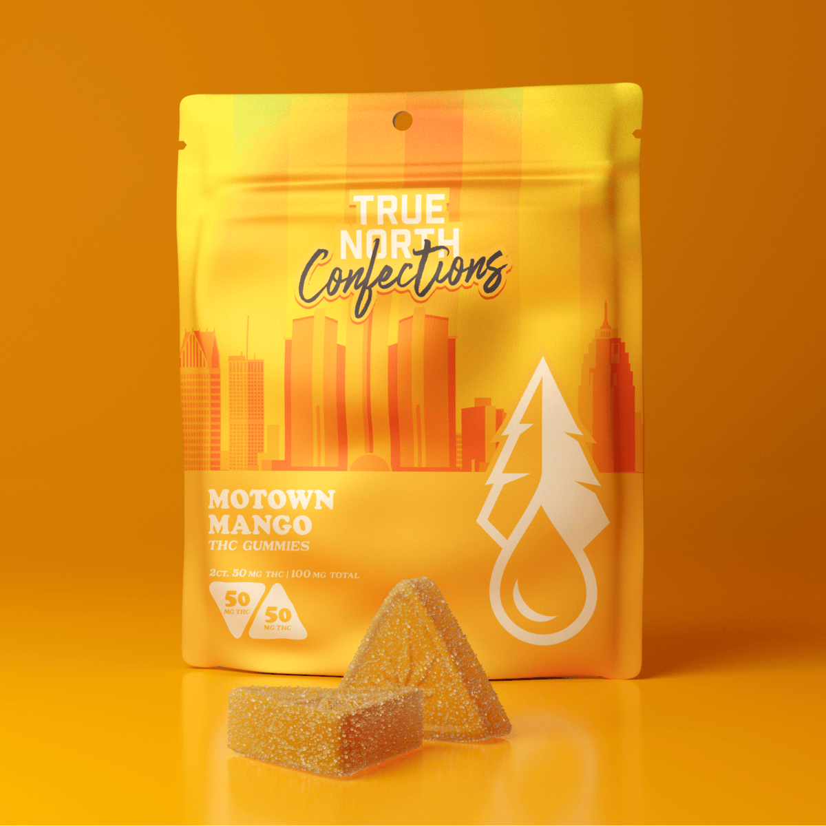 True North Collective MI - True North Collective | Motown Mango Gummies | 100mg | 2ct | 50mg/ea - 1