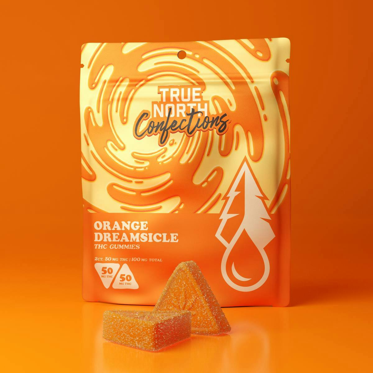 True North Collective MI - True North Collective | Orange Dreamsicle Gummies | 100mg | 2ct | 50mg/ea - 1