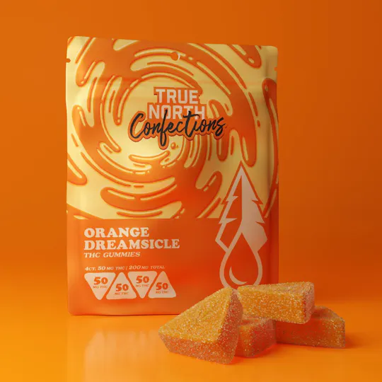 True North Collective MI - True North Collective | Orange Dreamsicle Gummies | 200mg | 4ct | 50mg/ea - 1