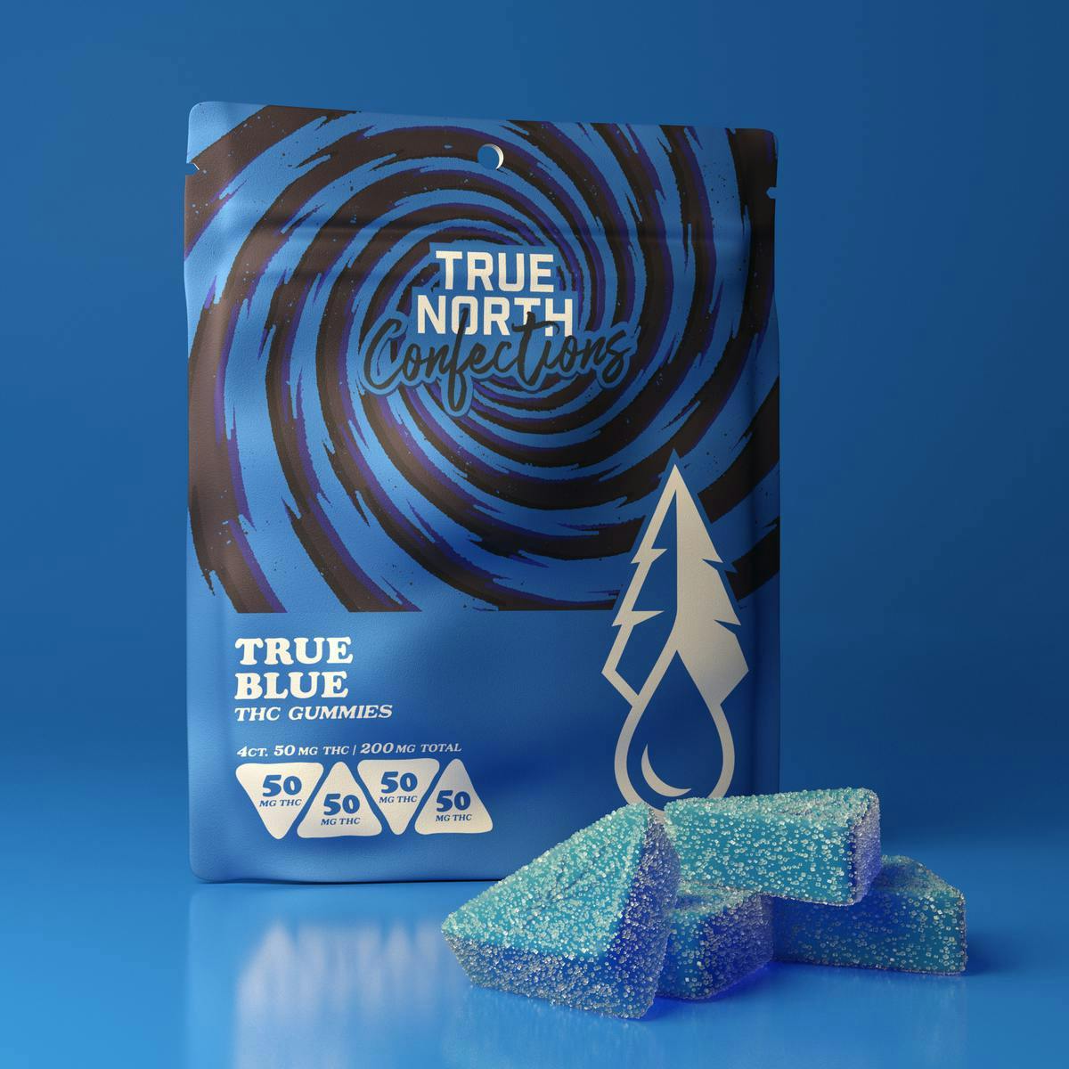 True North Collective MI - True North Collective | True Blue Gummies | 200mg | 4ct | 50mg/ea - 1
