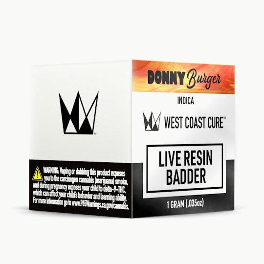 West Coast Cure - Donny Burger Live Resin Badder - 1