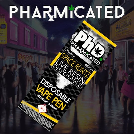Pharmicated - PhD 2 Gram Disposable Resin Vape Cart - Space Runtz (I) - 1