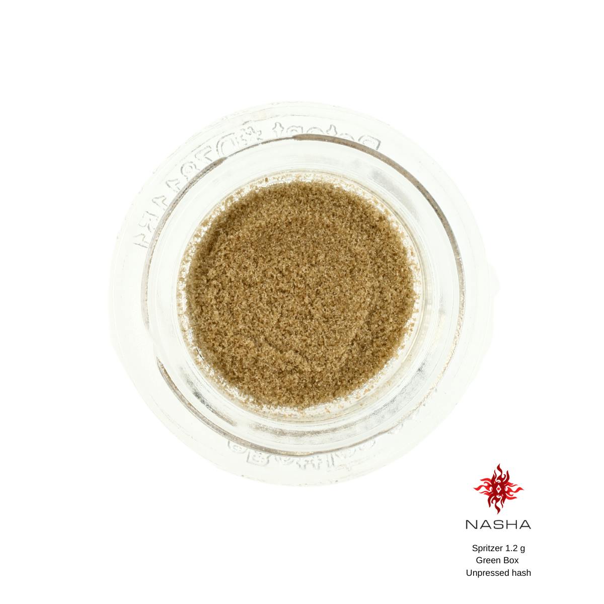 NASHA - Spritzer 1.2g Green Unpressed Hash - 1