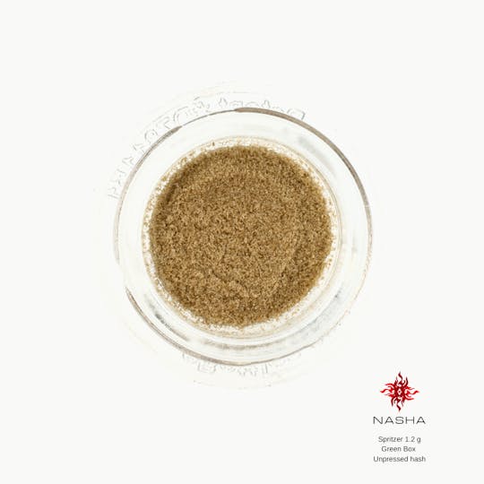 NASHA - Spritzer 1.2g Green Unpressed Hash - 1
