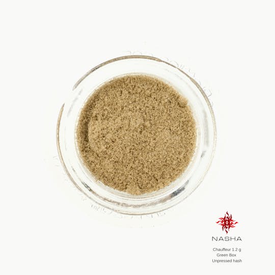 NASHA - Chauffeur 1.2g Green Unpressed Hash - 1