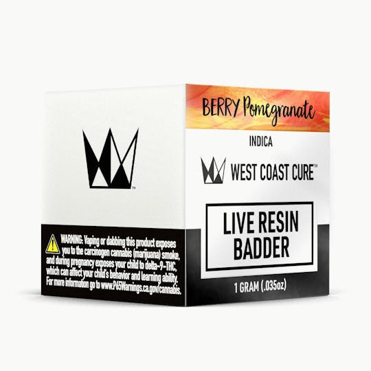West Coast Cure - Berry Pomegranate Live Resin Badder - 1