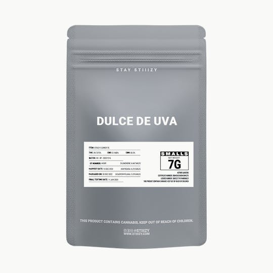 STIIIZY - - DULCE DE UVA - 7G Grey Label Mylar - 1