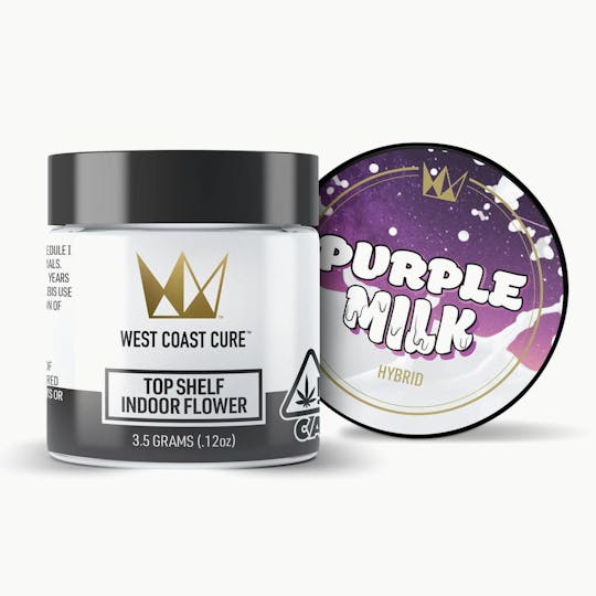 West Coast Cure - Purple Milk - 3.5G Top Shelf Indoor Flower - 1