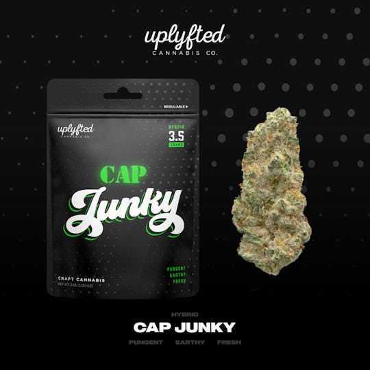 Uplyfted Cannabis Co - Cap Junky 1g Pre-roll - Indoor A-Nug Flower - No Shake or Trim - 1