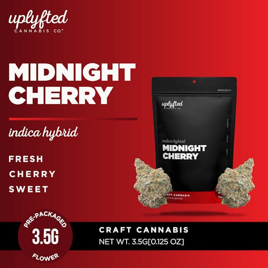 Uplyfted Cannabis Co - Midnight Cherry 3.5g Pre-Pack - 1