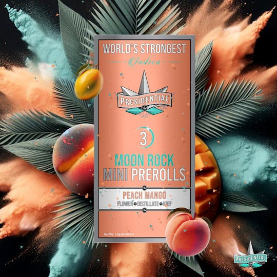 Presidential - Presidential Pee-Wee Moon Rock Prerolls - Peach Mango (1.5g) - 1