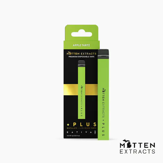 Mitten Extracts - Mitten Extracts | Apple Tartz | Plus Disposable | 1g - 1