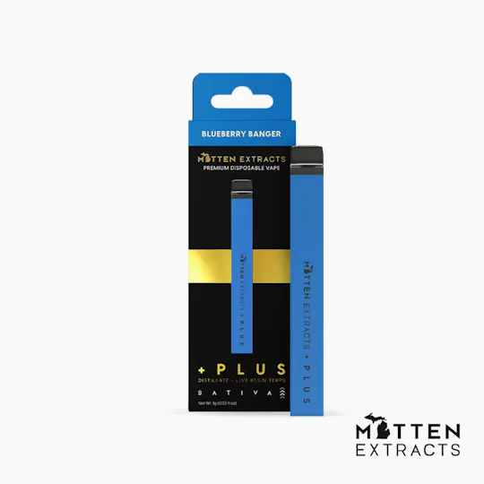 Mitten Extracts - Mitten Extracts | Blueberry Banger | Plus Disposable | 1g - 1