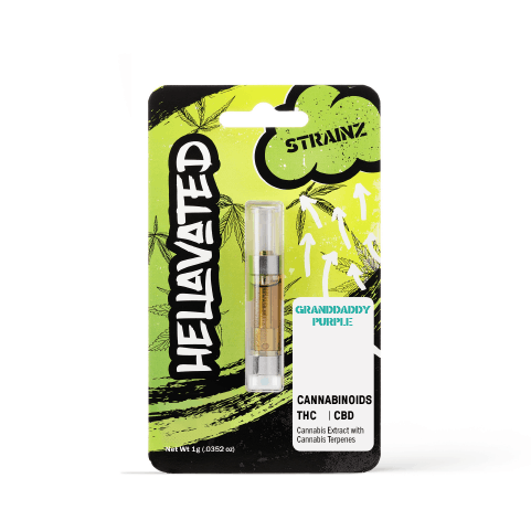 Hellavated - Granddaddy Purple Strainz Cartridge 1g - 1