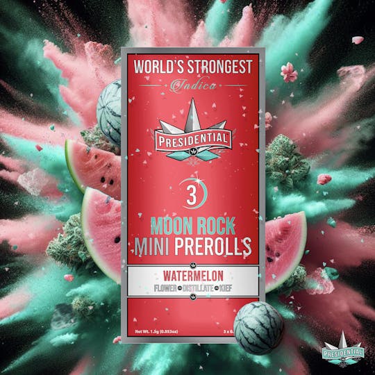 Presidential - Presidential Pee-Wee Moon Rock Prerolls -Watermelon (1.5g) - 1