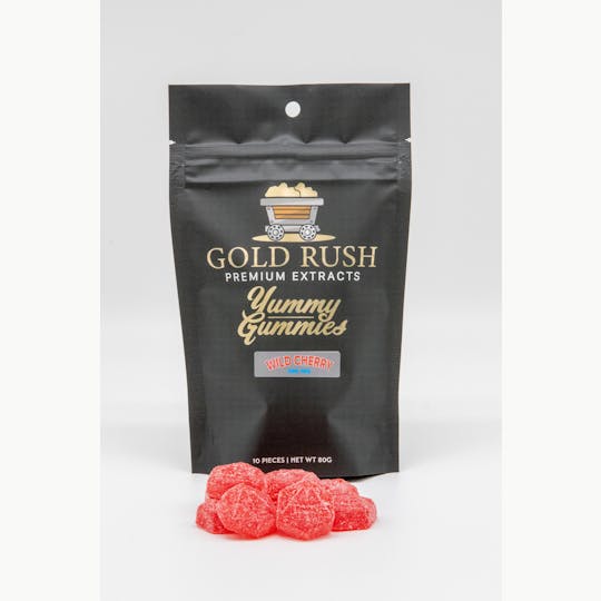 Gold Rush Premium Extracts - Mississippi - Gold Rush Wild Cherry Yummy Gummies 100mg-10pk - 1