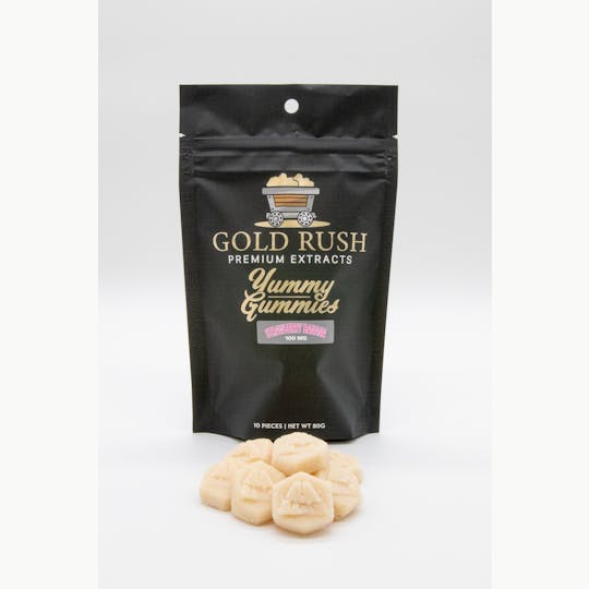 Gold Rush Premium Extracts - Mississippi - Gold Rush Strawberry Banana Yummy Gummies 100mg-10pk - 1