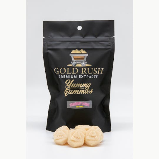 Gold Rush Premium Extracts - Mississippi - Gold Rush Strawberry Banana Yummy Gummies 250mg-10pk - 1
