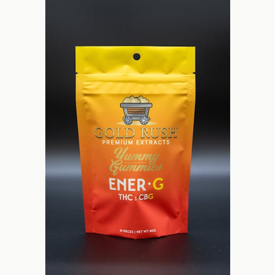 Gold Rush Premium Extracts - Mississippi - Gold Rush Orange Ener-G CBG:THC 100mg-10pk - 1
