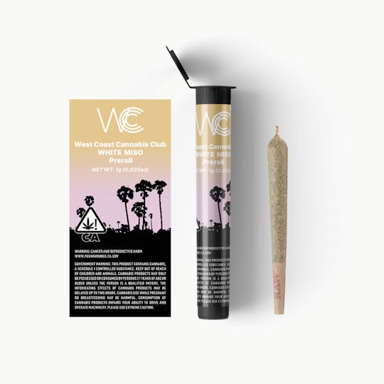 West Coast Cannabis Club - WCC | White Miso Preroll - 1