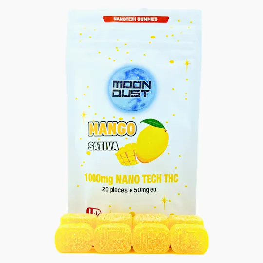 MOON DUST - Moon Dust | Mango Nano Gummies | 1000mg | 20ct | 50mg/ea - 1